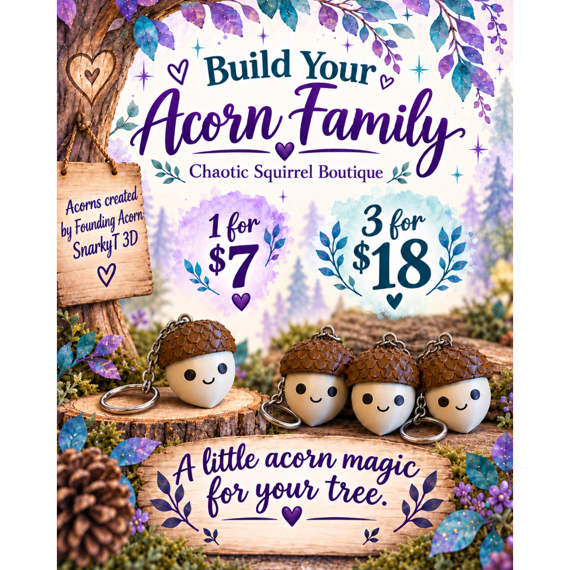 Build Your Acorn Family • Add-On Only